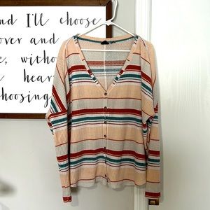 Stripped Button Up Shirt from Urban Outfitters